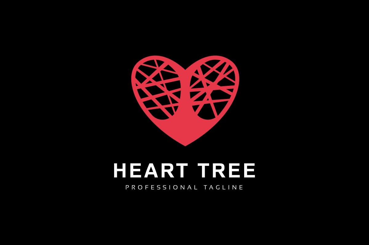 Download Шаблон логотипа "Heart Tree Logo Template" / Heart Tree Logo Template - Шаблон логотипа на тему графика app,apps,botanic,business,company,corporate,creative,design,eco,ecology,forest,green,growing,growth,health,healthy,heart,leaf,life,love