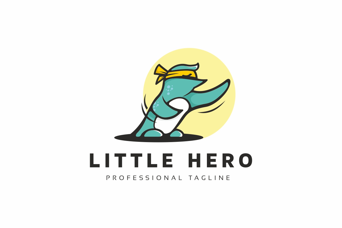 Download Шаблон логотипа "Little Pinguin Logo Template" / Little Pinguin Logo Template - Шаблон логотипа на тему графика animal,animal geek,animals,education,education website,geek,geek animal,ice,mascot,pingu,pinguin,pinguin logo,school,toga,water,web,web mascot logo,worksheet