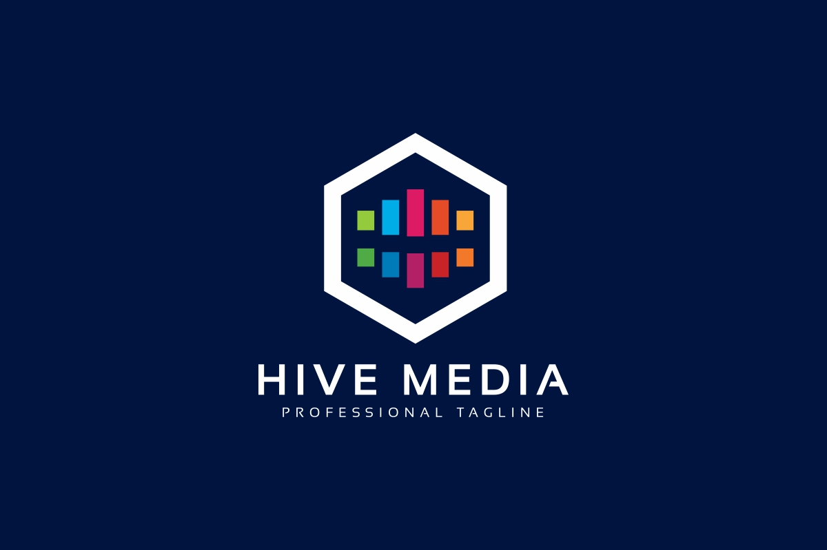 Download Шаблон логотипа "Hive Media Logo Template" / Hive Media Logo Template - Шаблон логотипа на тему графика analysis,analytics,app,consultant,conversion,finance,graph,graphs,growth,hexa,hexagon,internet,internet marketing,invest,marketing,ppc,profit,rise,search,seo
