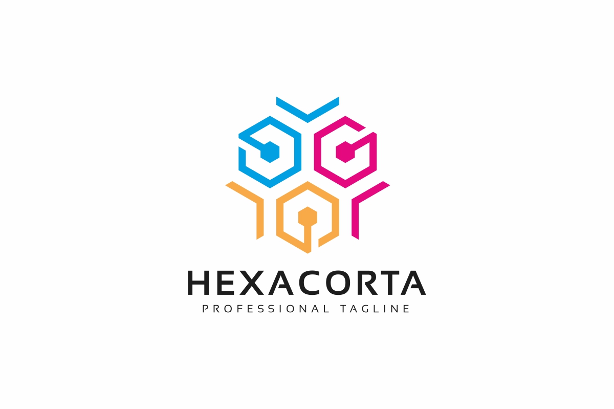 Download Шаблон логотипа "Hexagon Connect Logo Template" / Hexagon Connect Logo Template - Шаблон логотипа на тему графика hexagon,abstract,block,box,business,communication,company,connect,connection,cube,cycle,dimension,expert,futuristic,intertwined,line,link,media,modern,network
