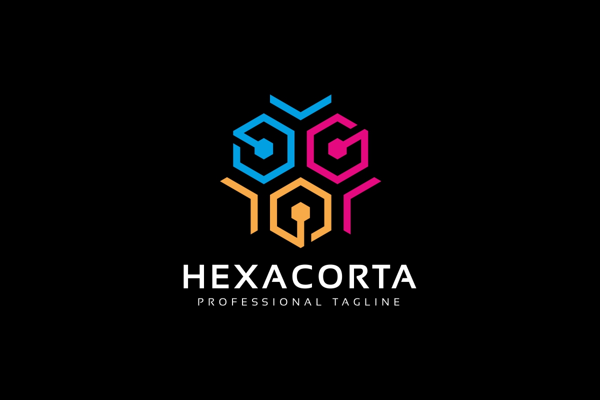 Download Шаблон логотипа "Hexagon Connect Logo Template" / Hexagon Connect Logo Template - Шаблон логотипа на тему графика hexagon,abstract,block,box,business,communication,company,connect,connection,cube,cycle,dimension,expert,futuristic,intertwined,line,link,media,modern,network