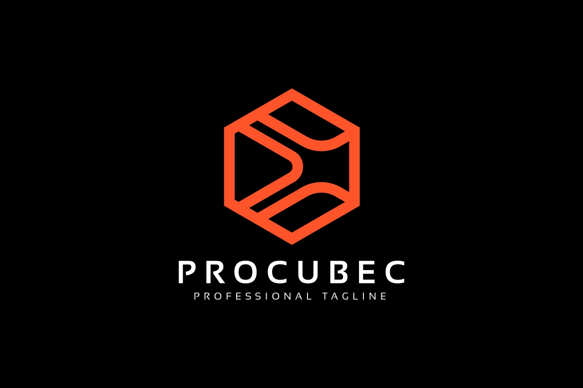 Download Шаблон логотипа "Pro Cube Logo Template" / Pro Cube Logo Template - Шаблон логотипа на тему графика 3d,app,architecture,blue,box,box logo,cube,cube logo,interior,it,modern,package,packaging,solid,strong,studio,transport,web