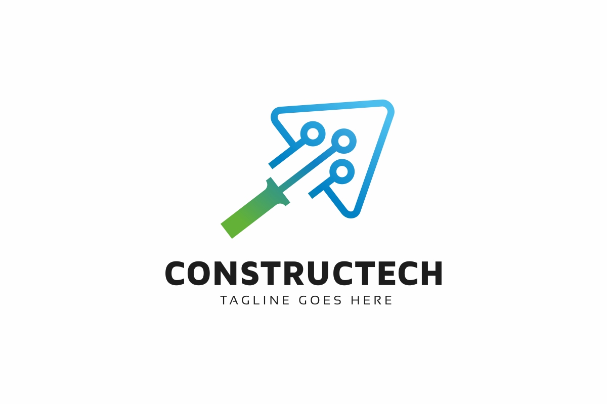 Download Шаблон логотипа "Construction Tech Logo Template" / Construction Tech Logo Template - Шаблон логотипа на тему графика architect,architecture,blue,blue print,blueprint,build,building,c logo,construction,construction company,diy,interior,letter,plan,symbol,tech,technic,technique,work