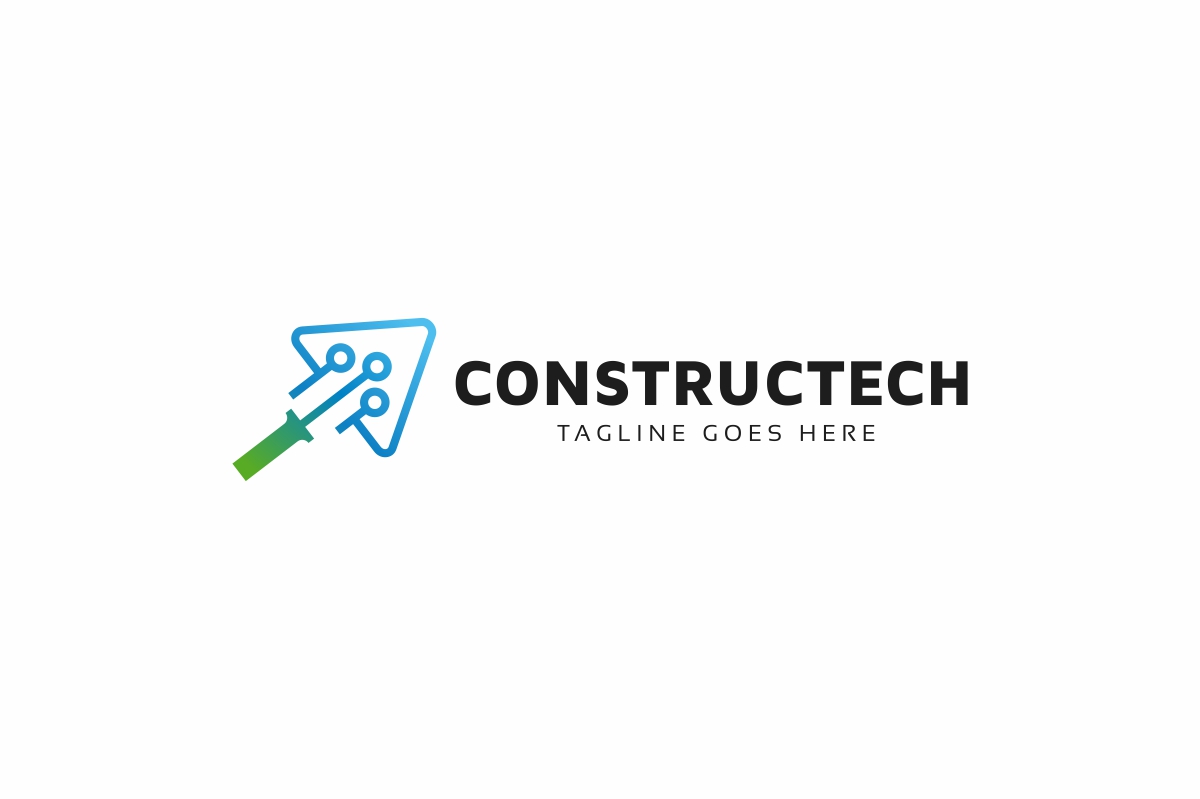 Download Шаблон логотипа "Construction Tech Logo Template" / Construction Tech Logo Template - Шаблон логотипа на тему графика architect,architecture,blue,blue print,blueprint,build,building,c logo,construction,construction company,diy,interior,letter,plan,symbol,tech,technic,technique,work
