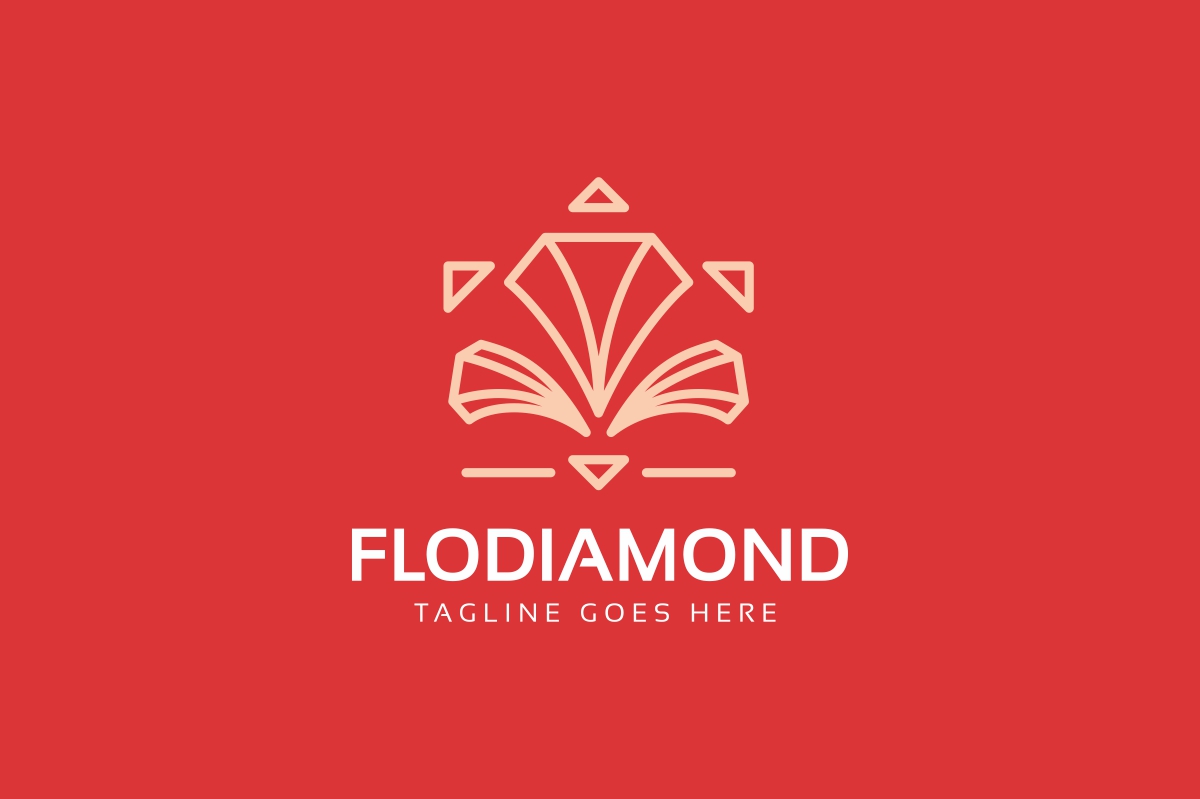 Download Шаблон логотипа "Flower Diamond Logo Template" / Flower Diamond Logo Template - Шаблон логотипа на тему графика agency logo,beauty,beauty logo,boutique,boutique logo,cosmetic logo,crown,crown logo,crown picture,diamond,diamonds,fashion,flowers,glamour,jewellery,king,king logo,leaf,leaves,logo
