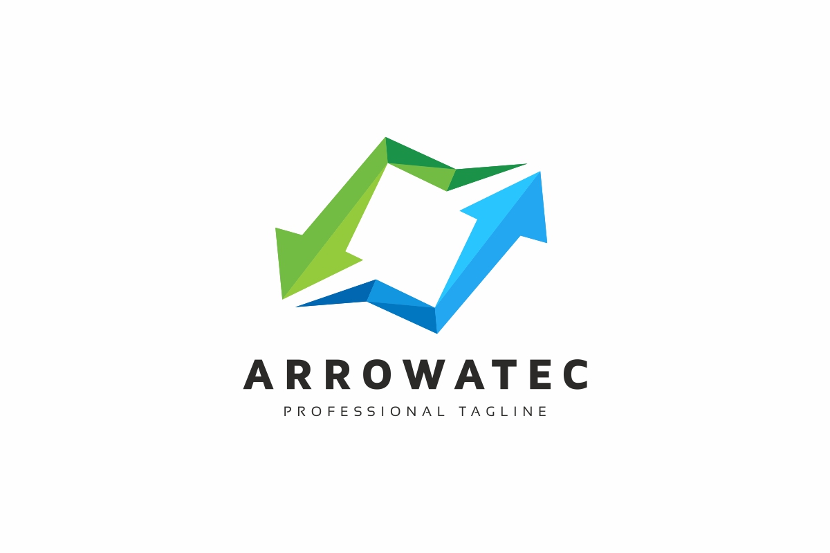 Download Шаблон логотипа "Arrows Tech Logo Template" / Arrows Tech Logo Template - Шаблон логотипа на тему графика abstract,arrow,brainstorm,colorful,control,controller,corporate,creation,creative,data,dimension,direct,direction,game,gaming,letter,media,multimedia,network,photograph