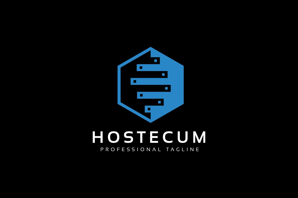 Download Шаблон логотипа "Hosting Hexagon Logo Template" / Hosting Hexagon Logo Template - Шаблон логотипа на тему графика blue,box,brand,branding,clean,communication,communications,computer,concept,cube,data,data base,design,flat,global,hardware,hexa,hexagon,host,hosting