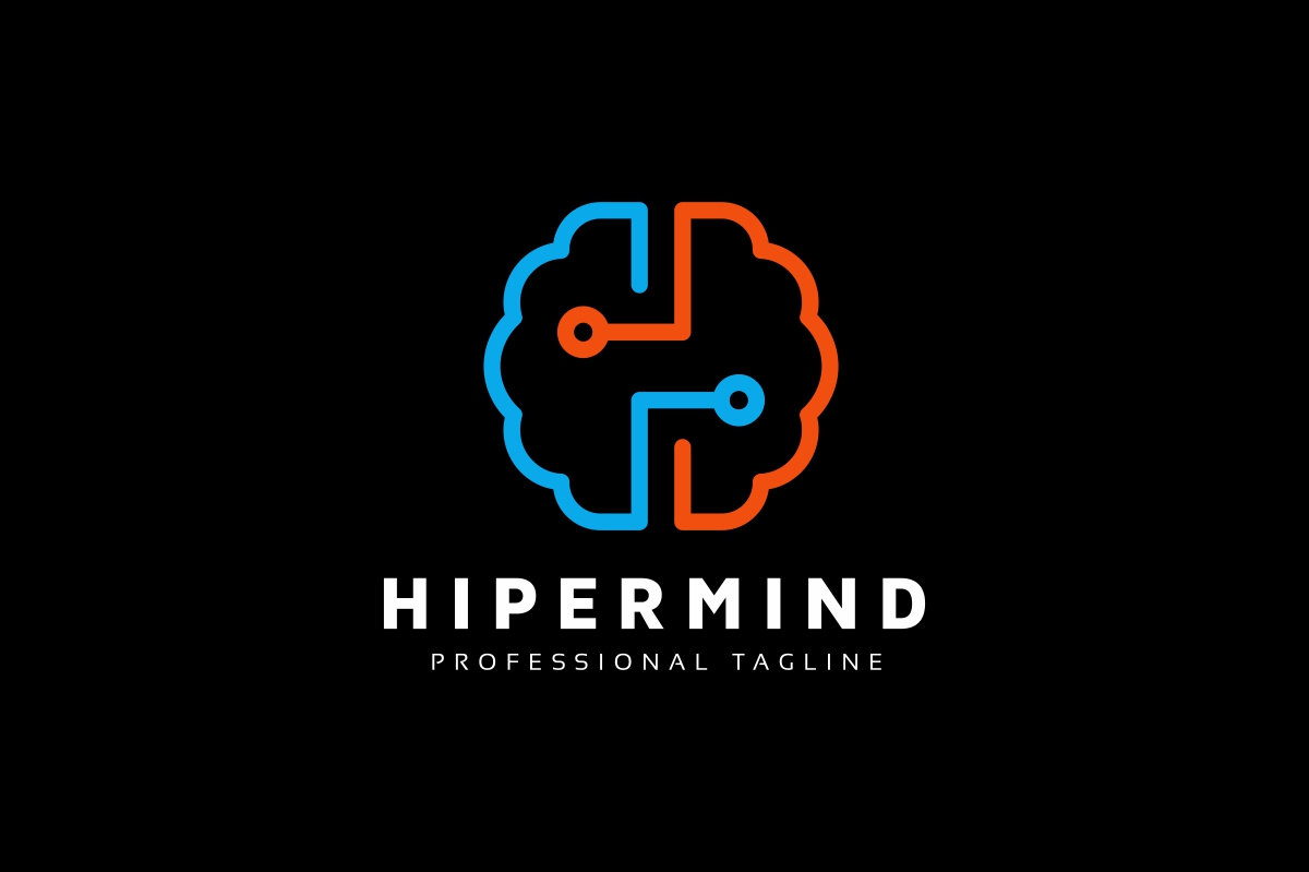 Download Шаблон логотипа "Hipermind H Letter Logo Template" / Hipermind H Letter Logo Template - Шаблон логотипа на тему графика mind,circle,cute,design,high,letter,loader,logo,red,simple,word