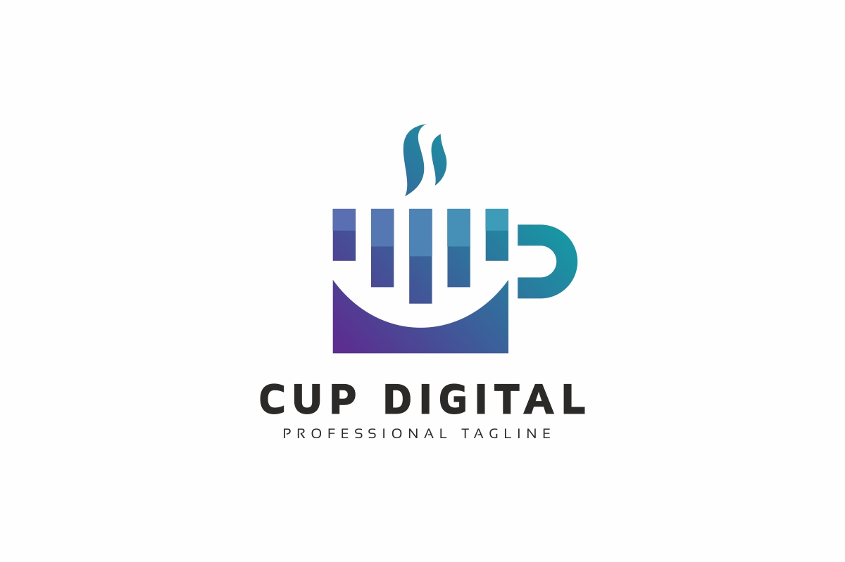 Download Шаблон логотипа "Cup Digital Logo Template" / Cup Digital Logo Template - Шаблон логотипа на тему графика brown,cafe,caffeine,cappuccino,coffee,crop,cube,cup,drink,flavour,heat,hot,hotel,liquid,mug,plates,powder,reliief,seeds,square