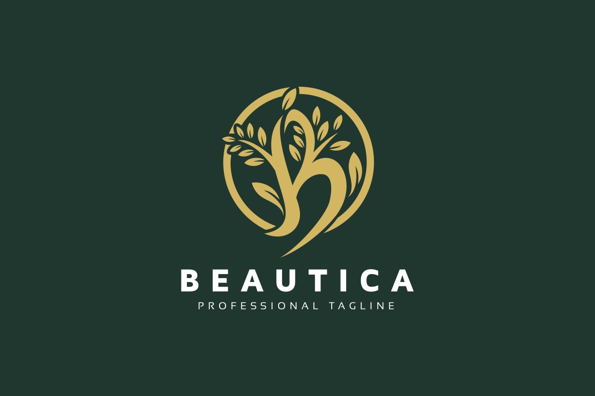 Download Шаблон логотипа "Beautica B Letter Leaves Logo Template" / Beautica B Letter Leaves Logo Template - Шаблон логотипа на тему графика b letter,b logo,bio,biologic,biological,biological food,blooming,botanical,botany,branding,eco,ecological,environment,food,green,health,healthy,herbs,leaf,leaves
