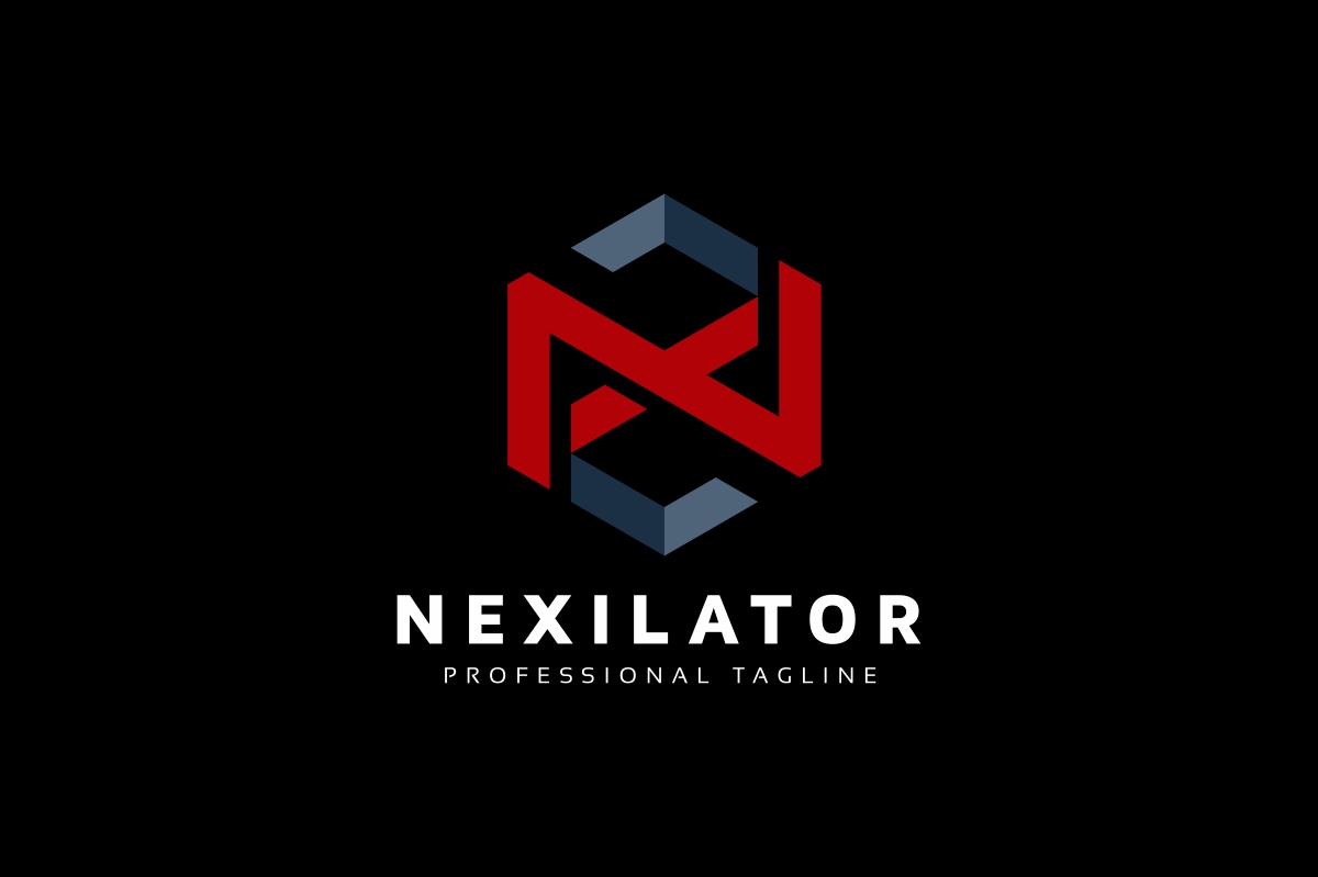 Download Шаблон логотипа "N Letter Hexagon Logo Template" / N Letter Hexagon Logo Template - Шаблон логотипа на тему графика agency,block,box,brand,branding,business,consulting,corporate,cube,cubical,dimension,entertainment,firm,hexagon,hexagonal,identity,internet,letter,letter n,media