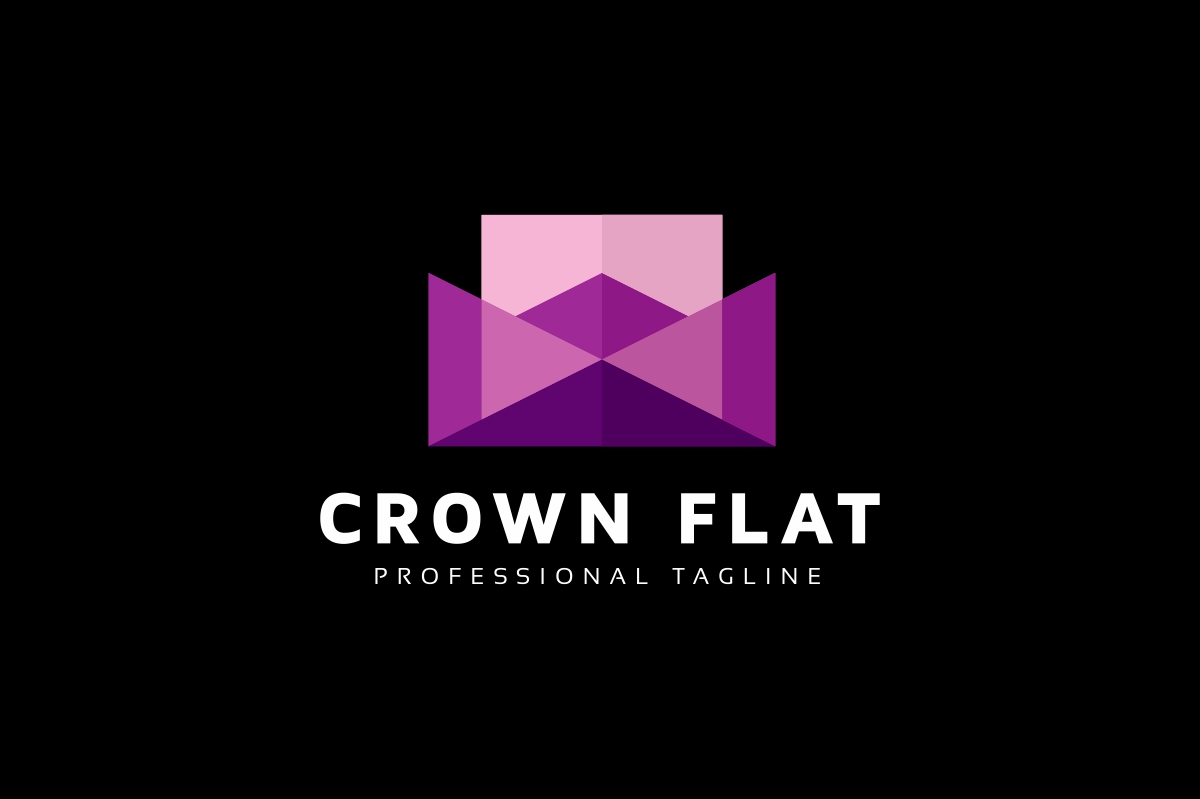 Download Шаблон логотипа "Crown Flat Logo Template" / Crown Flat Logo Template - Шаблон логотипа на тему графика brand,branding,clean,concept,crown,design,diamond,flat,gold,identity,illustrator,jewel,jewellery,king,logo,low poly,minimalist,modern,new year,poly