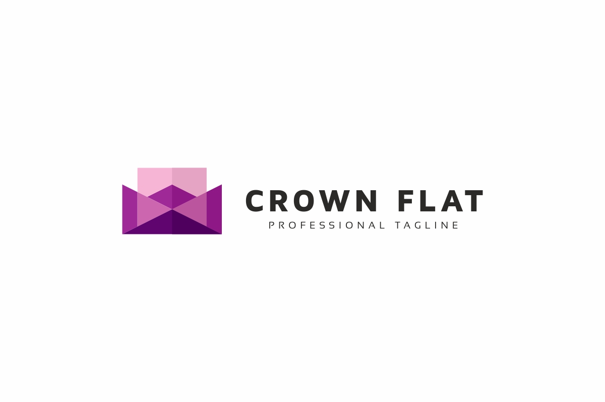 Download Шаблон логотипа "Crown Flat Logo Template" / Crown Flat Logo Template - Шаблон логотипа на тему графика brand,branding,clean,concept,crown,design,diamond,flat,gold,identity,illustrator,jewel,jewellery,king,logo,low poly,minimalist,modern,new year,poly