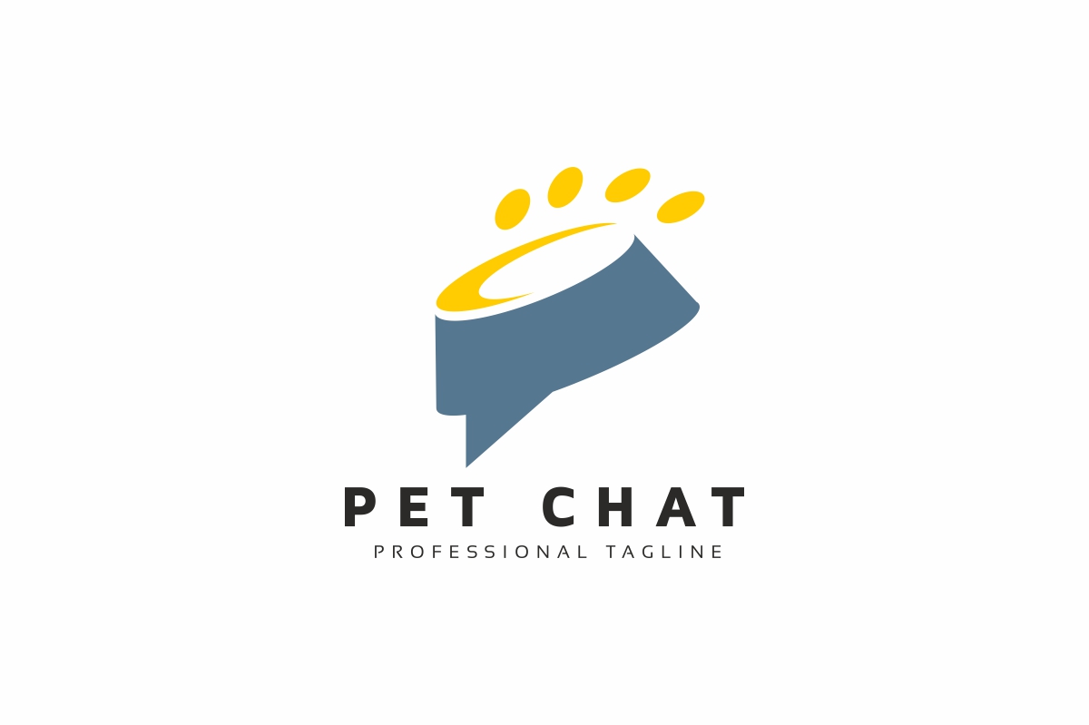 Download Шаблон логотипа "Pet Chat Logo Template" / Pet Chat Logo Template - Шаблон логотипа на тему графика animal chat,animals,app,brand,branding,bubble chat,business,chat puppy,chat us,dog chat,dog information,dog information chat,dog show chat,little dog,little dog chat,live chat,live pet chat,m