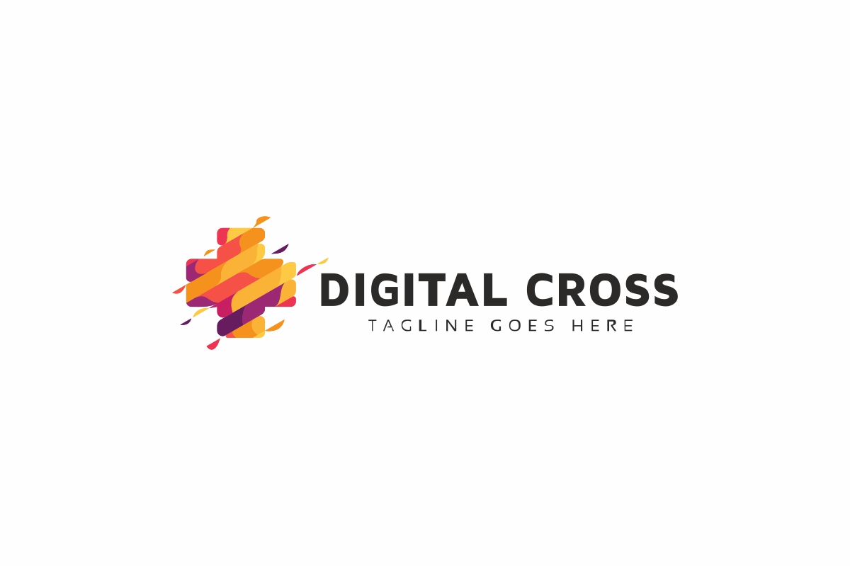 Download Шаблон логотипа "Digital Cross Logo Template" / Digital Cross Logo Template - Шаблон логотипа на тему графика brand,branding,clinic,cross,cure,data,doctor,health,healthy,help,hospital,life,med,medical,medical cross,medicine,nurse,pharmaceutics,pixel,professional