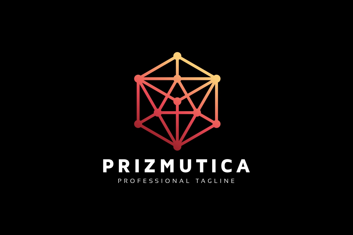 Download Шаблон логотипа "Hexagon Molecular Logo Template" / Hexagon Molecular Logo Template - Шаблон логотипа на тему графика alchemy,atom,black and white,blue,box,chemistry,clean,construction,cube,flat,hexagon,hexagonal,internet,media,modern,molecule,product,professional,programmer,rectangle