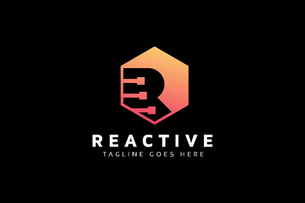 Download Шаблон логотипа "Reactive R Letter Tech Hexagon Logo Template" / Reactive R Letter Tech Hexagon Logo Template - Шаблон логотипа на тему графика active,capital,colorful,communication,connect,data,development,digital,dynamic,education,game,geometric,letter r,logo,media,motion,movement,pixel,r letter,rapidity