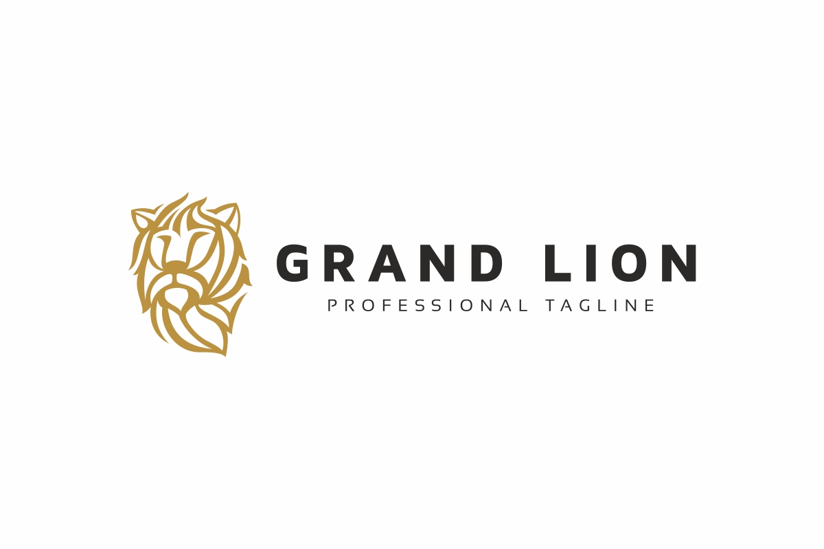 Download Шаблон логотипа "Grand Lion Logo Template" / Grand Lion Logo Template - Шаблон логотипа на тему графика brave,crest,delux,deluxe,divinity,gallant,graceful,grand,heart,heraldic,king,leo,leonard,lion,lord,luxury,magnificent,majestic,noble,potent