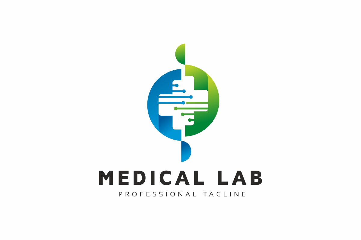 Download Шаблон логотипа "Medical Lab Logo Template" / Medical Lab Logo Template - Шаблон логотипа на тему графика analysis,bio,biology,biotechnology,chemical,chemistry,color,connection,experiment,flat,formula,glass,health,lab,laboratory,leaf,liquid,medical,medicine,modern