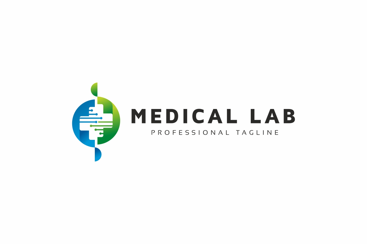 Download Шаблон логотипа "Medical Lab Logo Template" / Medical Lab Logo Template - Шаблон логотипа на тему графика analysis,bio,biology,biotechnology,chemical,chemistry,color,connection,experiment,flat,formula,glass,health,lab,laboratory,leaf,liquid,medical,medicine,modern