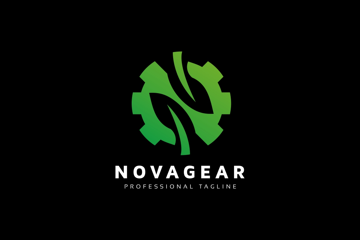 Download Шаблон логотипа "Novagear N Letter Gear Logo Template" / Novagear N Letter Gear Logo Template - Шаблон логотипа на тему графика gear,bio,botanical,branding,business,crest,eco,eco products,editable letter,elegant,environment,green,health,herb,insurance,leaf,leaves,life,logo,logotype