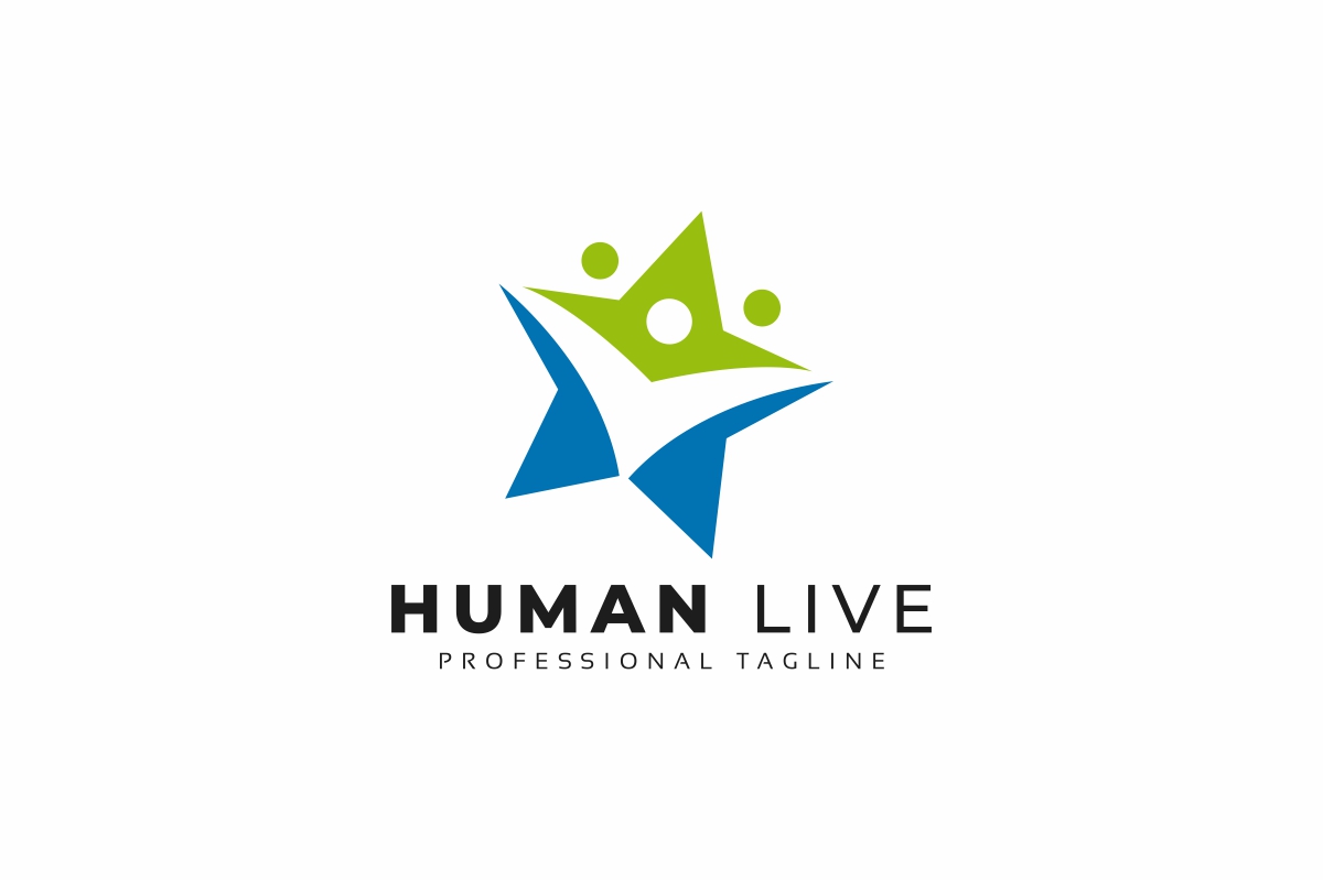 Download Шаблон логотипа "Human Live Logo Template" / Human Live Logo Template - Шаблон логотипа на тему графика abstract,adviser,app,badminton,basketball,coach,colorful,colorful logo,consultant,football,happy,human resources,humanity,lively,logotype,man,modern,online activities,people,soccer