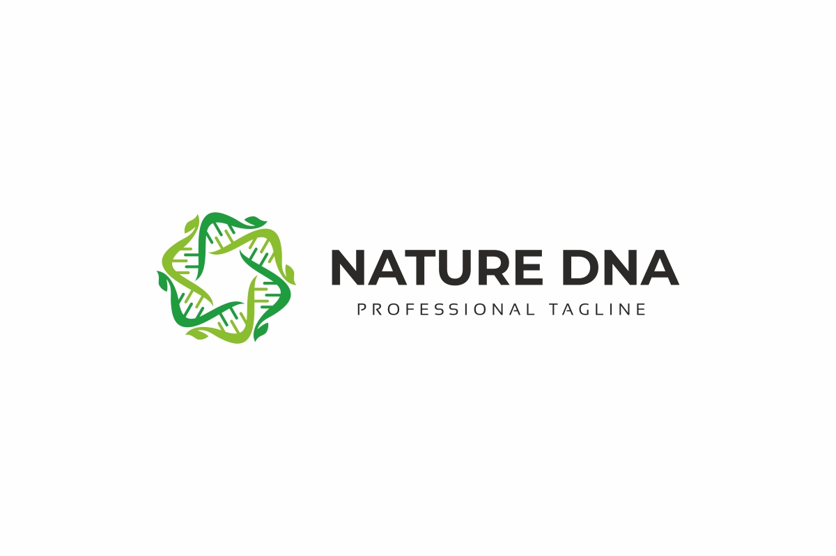 Download Шаблон логотипа "Nature Dna Logo Template" / Nature Dna Logo Template - Шаблон логотипа на тему графика biology,chemical,circle,dna,double,drugs,fitness,genetics,health,helix,human,medical,medicine,metabolism,modern,natural,pharmacy,simple,strain
