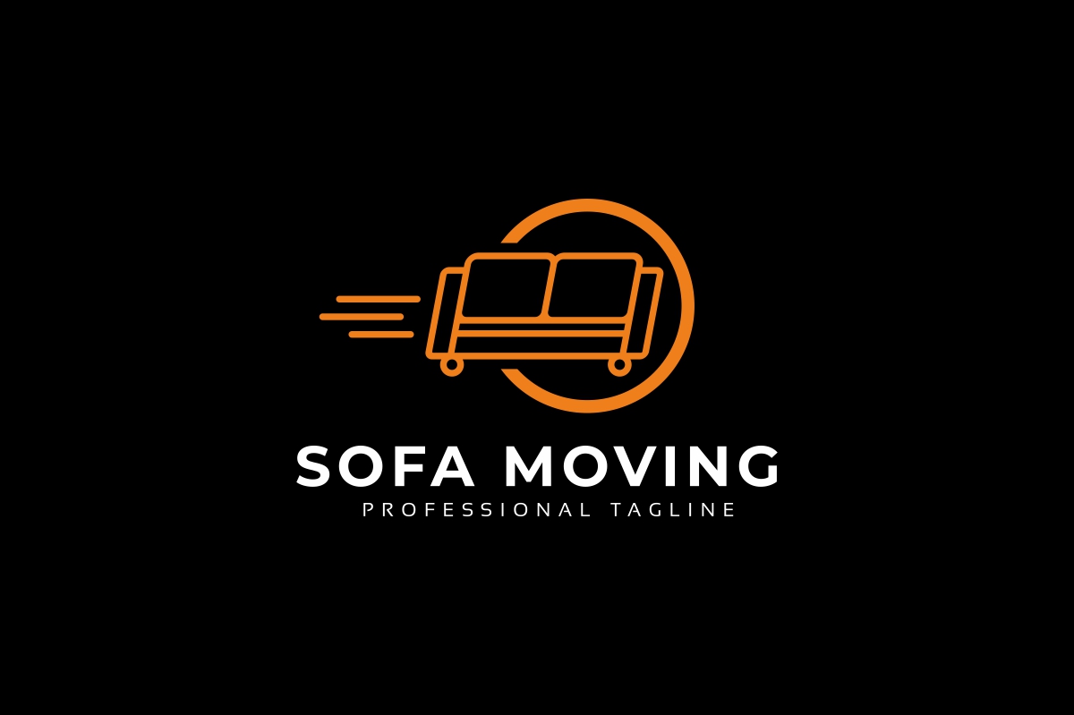Download Шаблон логотипа "Sofa Moving Logo Template" / Sofa Moving Logo Template - Шаблон логотипа на тему графика big,bigsofa,furniture,man,men,movers,moving,seat,sofa,transport,transportation