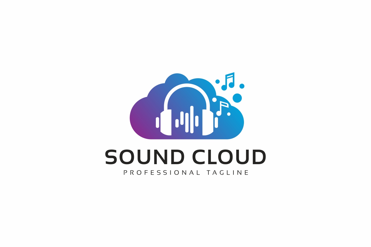 Download Шаблон логотипа "Sound Cloud Logo Template" / Sound Cloud Logo Template - Шаблон логотипа на тему графика audio,audio engineer,audiotech,beats,digital,engineer,entertainment,equalizer,headphones,loudspeaker,media,melody,mp3,music,musical,nightclub,party,radio,record,ringtone