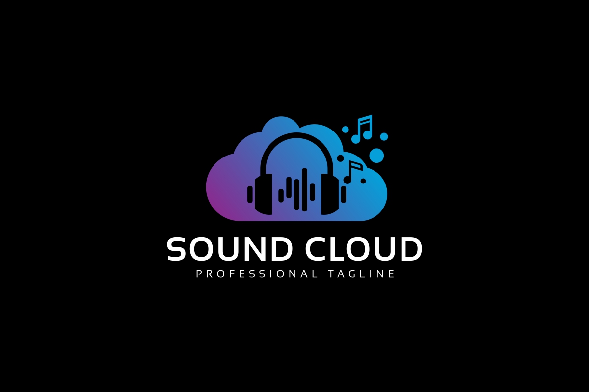 Download Шаблон логотипа "Sound Cloud Logo Template" / Sound Cloud Logo Template - Шаблон логотипа на тему графика audio,audio engineer,audiotech,beats,digital,engineer,entertainment,equalizer,headphones,loudspeaker,media,melody,mp3,music,musical,nightclub,party,radio,record,ringtone