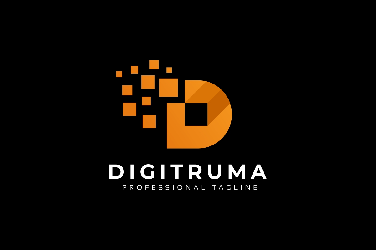 Download Шаблон логотипа "D Letter Pixel Logo Template" / D Letter Pixel Logo Template - Шаблон логотипа на тему графика agency,brand,branding,business,creation,creative,d letter,d logo,data,design,developer,development,digit,digital,divide,firm,identity,letter,letter d,matrix