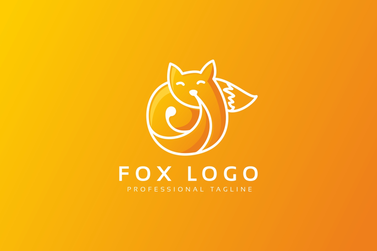 Download Шаблон логотипа "Fox Logo Template" / Fox Logo Template - Шаблон логотипа на тему графика animal,animals,bright,cmyk,colorful,elegant,fox,logo,modern,power,powerpoint,strength,sun,vector