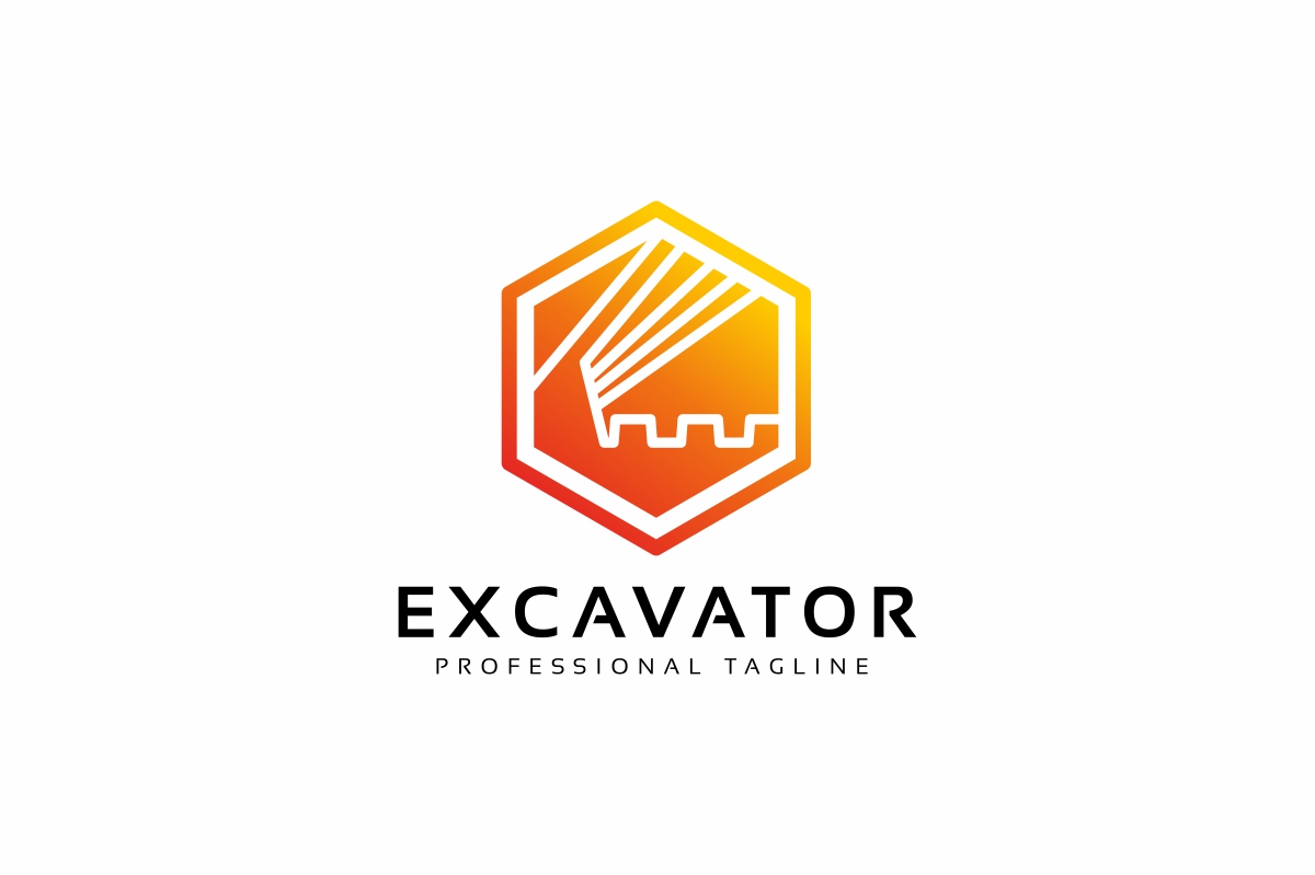 Download Шаблон логотипа "Excavator Logo Template" / Excavator Logo Template - Шаблон логотипа на тему графика object,machinery,bulldozer,excavating,equipment,logo,tractor,excavation,loader,heavy,business,vehicle,illustration,excavator,digger,dig,design,isolated,machine,industrial