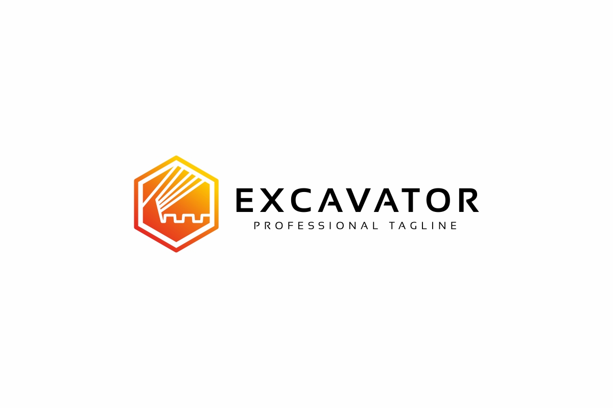 Download Шаблон логотипа "Excavator Logo Template" / Excavator Logo Template - Шаблон логотипа на тему графика object,machinery,bulldozer,excavating,equipment,logo,tractor,excavation,loader,heavy,business,vehicle,illustration,excavator,digger,dig,design,isolated,machine,industrial