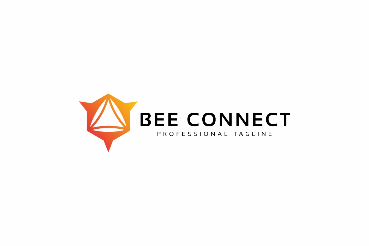 Download Шаблон логотипа "Bee Connect Logo Template" / Bee Connect Logo Template - Шаблон логотипа на тему графика apiary,art,bee,comb,connect,cube,design,hexagon,honey,honeycomb,idea,mobile,orange,phone,pixel,point,rhombus,seo,social media,soft