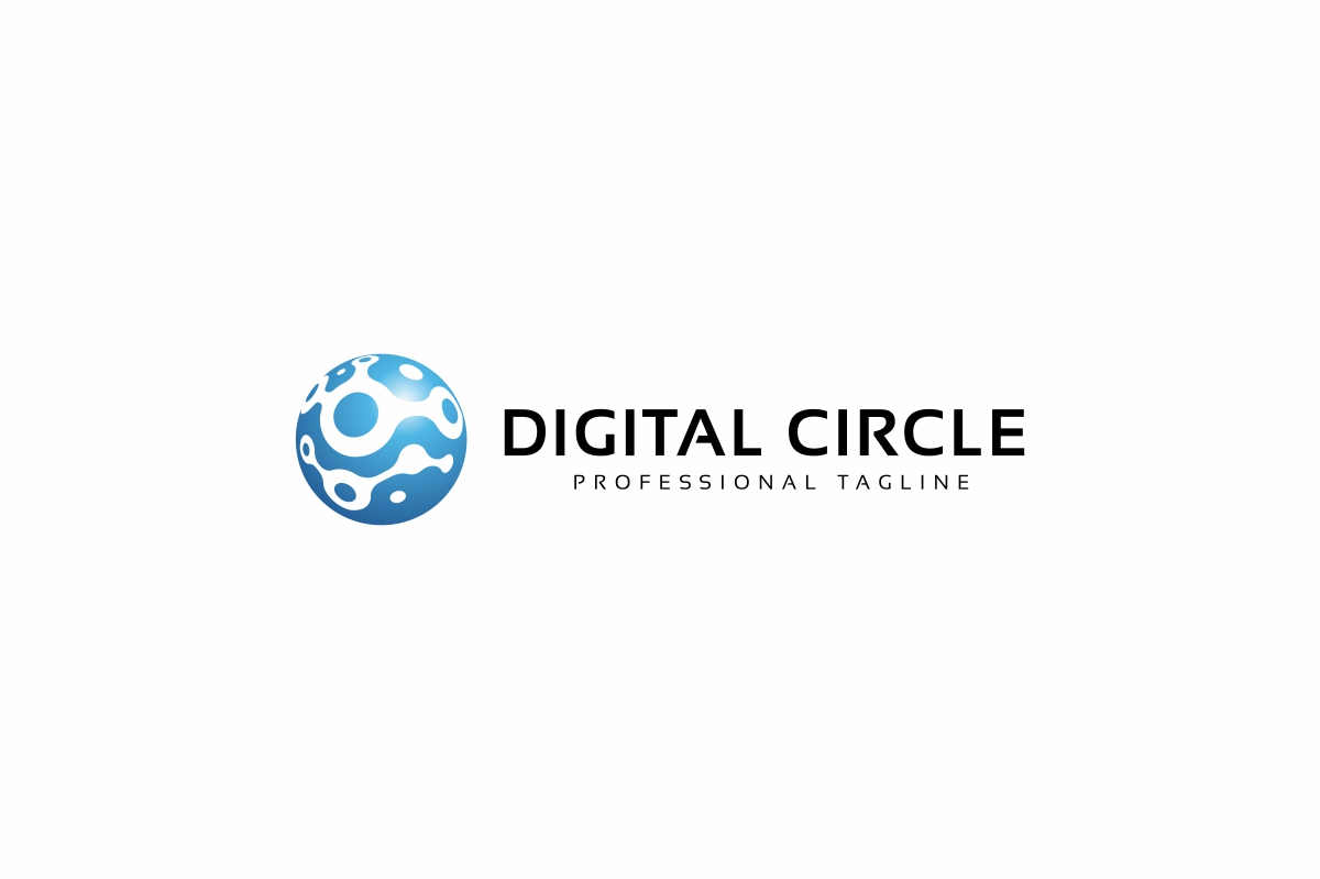 Download Шаблон логотипа "Digital Circle Logo Template" / Digital Circle Logo Template - Шаблон логотипа на тему графика abstract,branding,cell,chat,circle,colorful,communication,connection,creative,cycle,data,digital,dot,geometric,globe,golbal,idea,letter,logotype,mind