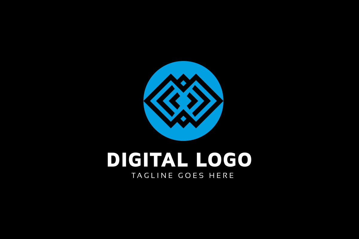 Download Шаблон логотипа "Digital Logo Template" / Digital Logo Template - Шаблон логотипа на тему графика agency,app,apps,business,colorful,commerce,community,company,connection,connections,consulting,corporate,creative,design,developer,dna,exchange,finance,group,groups