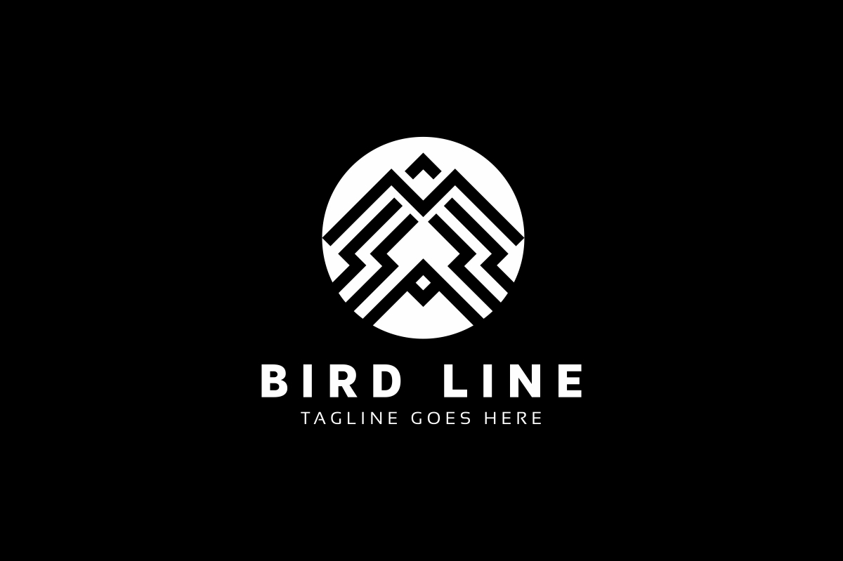 Download Шаблон логотипа "Bird Line Logo Template" / Bird Line Logo Template - Шаблон логотипа на тему графика abstract,animal,apparel,bird,brand,business,clothing,company,corporate,design,graphic,icon,identity,line,logo,minimalist,modern,nature,outline,professional