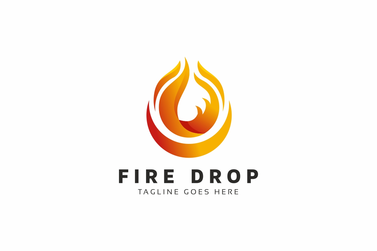 Download Шаблон логотипа "Fire Drop Logo Template" / Fire Drop Logo Template - Шаблон логотипа на тему графика sign,symbol,vector,fire,icon,concept,logo,drop,energy,flame,business,design,abstract,oil,illustration,power,hot,element,company,water