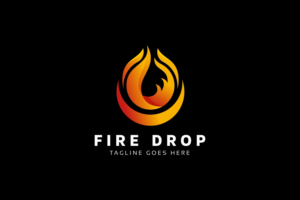 Download Шаблон логотипа "Fire Drop Logo Template" / Fire Drop Logo Template - Шаблон логотипа на тему графика sign,symbol,vector,fire,icon,concept,logo,drop,energy,flame,business,design,abstract,oil,illustration,power,hot,element,company,water