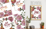 Charming Asters PNG Watercolor Set Motyw Ilustracja Mały zrzut ekranu Ilustracja Charming Asters PNG Watercolor Set #69450