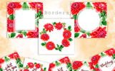 Beautiful Red Dahlia PNG Watercolor Set Illustration Template Small Screenshot Beautiful Red Dahlia PNG Watercolor Set Illustration
