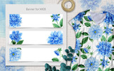 Blue Dahlia Great Flowers PNG Watercolor Set Illustration Template Small Screenshot Blue Dahlia Great Flowers PNG Watercolor Set Illustration