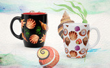 Watercolor Summer Beach Seashell PNG Set Illustration Theme Small Screenshot Watercolor Summer Beach Seashell PNG Set Illustration
