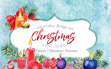 A Set of New Year's Candles PNG Watercolor Illustration Sablon Kis méretű képernyőkép A Set of New Year's Candles PNG Watercolor Illustration