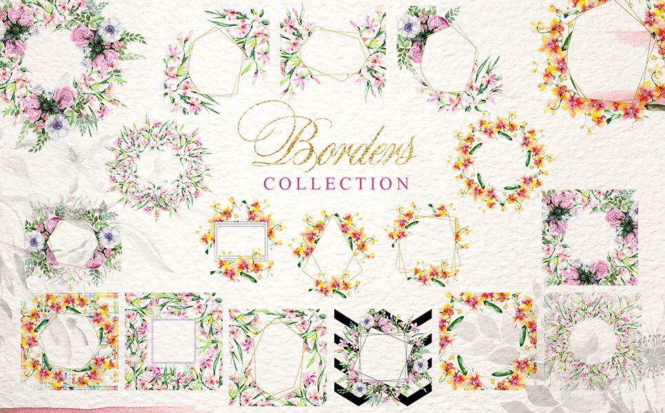 Magnificent Bouquets Watercolor PNG Иллюстрация шаблон Маленький скриншот Иллюстрация "Magnificent Bouquets Watercolor PNG"