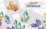 Crystals Blue And Yellow Watercolor Illustration Template Small Screenshot Crystals Blue And Yellow Watercolor Illustration