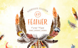 Feather Watercolor Png Ilustrace motiv Malý screenshot Ilustrace "Feather Watercolor Png"