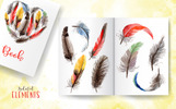 Feather Watercolor Png Ilustrace motiv Malý screenshot Ilustrace "Feather Watercolor Png"