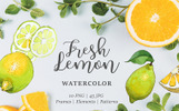 Lemon Watercolor png Illustration Template Small Screenshot Lemon Watercolor png Illustration
